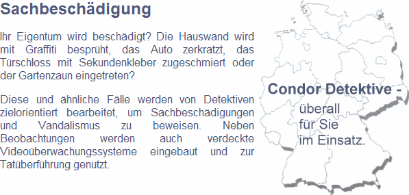 Vandalismus - Detektive ermitteln bei Vandalismus