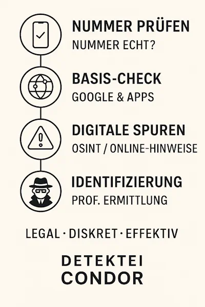 Besitzer einer Handynummer herausfinden.