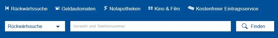 Das Örtliche - Die Rückwärtssuche