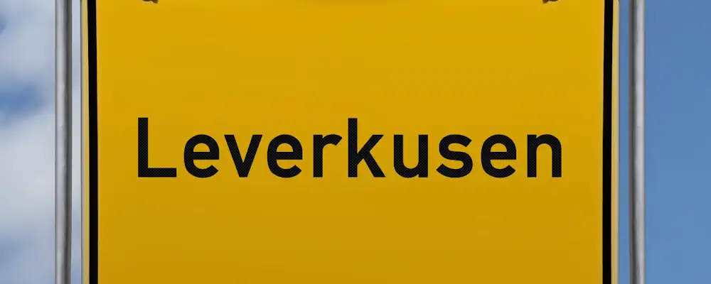 Ortseingangsschild von Leverkusen als Symbol für das Einsatzgebiet von einem Privatdetektiv Leverkusen